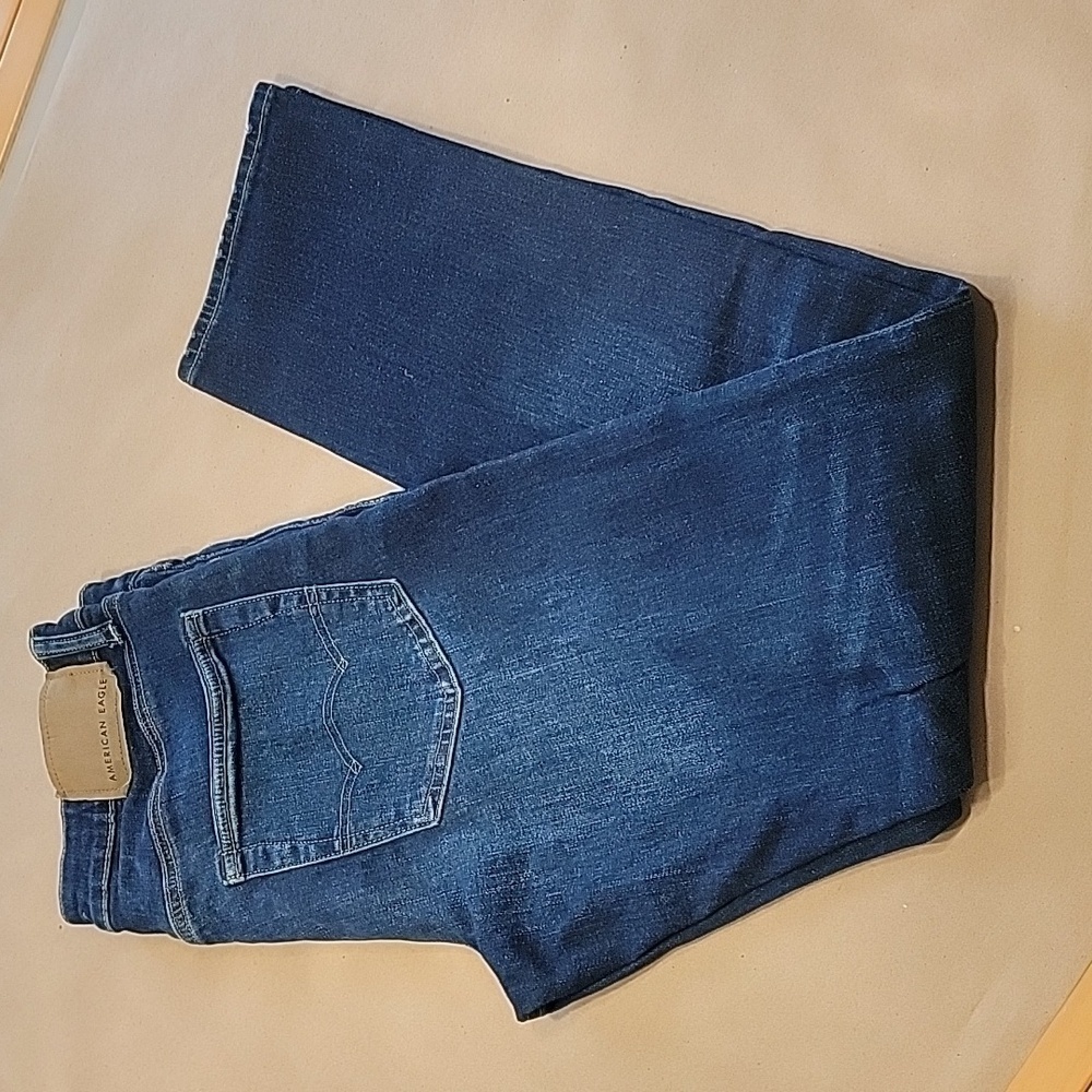 American Eagle Slim Straight Dark Wash, Size 32x32, Dark Wash, Excellent Cond. - Picture 1 of 13